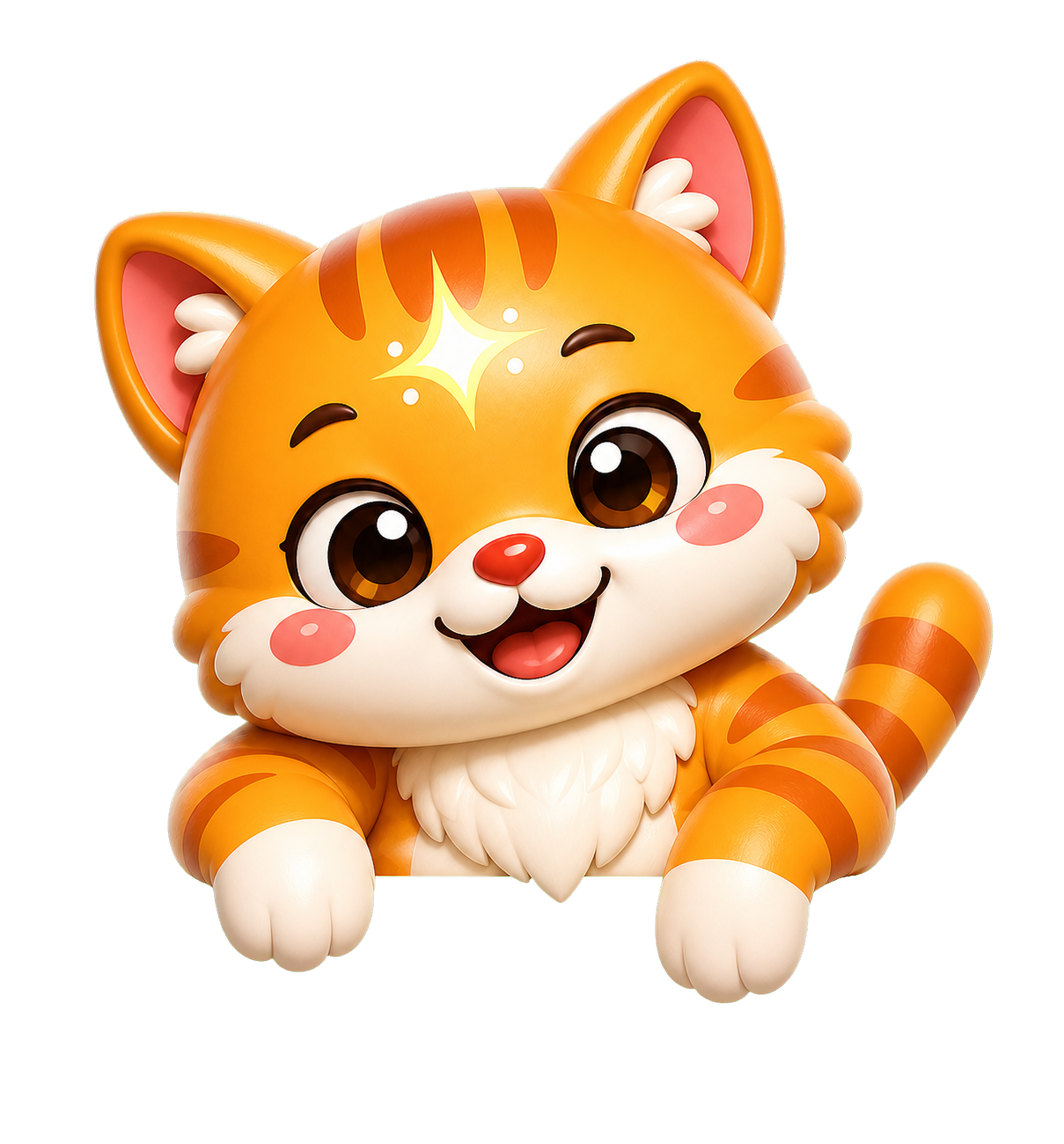 SelfStudio mascot cat presenting the manifestation app